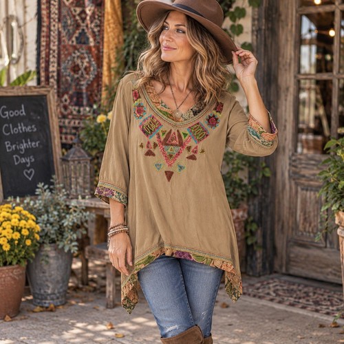 Sacred threads tunic top - sacred,
